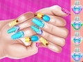 งานศิลปะเล็บ DIY ธีมเจ้าหญิงเอลซ่า เกมออนไลน์