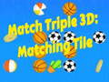 จับคู่สาม 3D: กระเบื้องที่ตรงกัน เกมออนไลน์