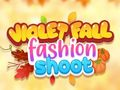 การถ่ายแฟชั่นฤดูใบไม้ร่วงสีม่วง เกมออนไลน์