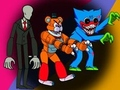 มอนสเตอร์โจมตีทีม Among Us เกมออนไลน์
