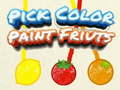 เลือกสีระบายสีผลไม้ เกมออนไลน์