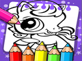 หนังสือระบายสี Littlest Pet Shop เกมออนไลน์