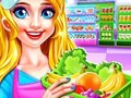 ทำความสะอาดหญิงสาวในซูเปอร์มาร์เก็ต เกมออนไลน์