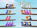 ปริศนาการจัดเรียงนก เกมออนไลน์