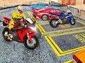 เกมจอดรถจักรยานยนต์หนักในเมือง 3D เกมออนไลน์