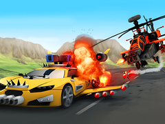 การแข่งรถมุมมองการต่อสู้บนถนนที่โกลาหล เกมออนไลน์