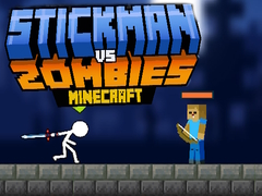 Stickman ปะทะ ซอมบี้ Minecraft เกมออนไลน์