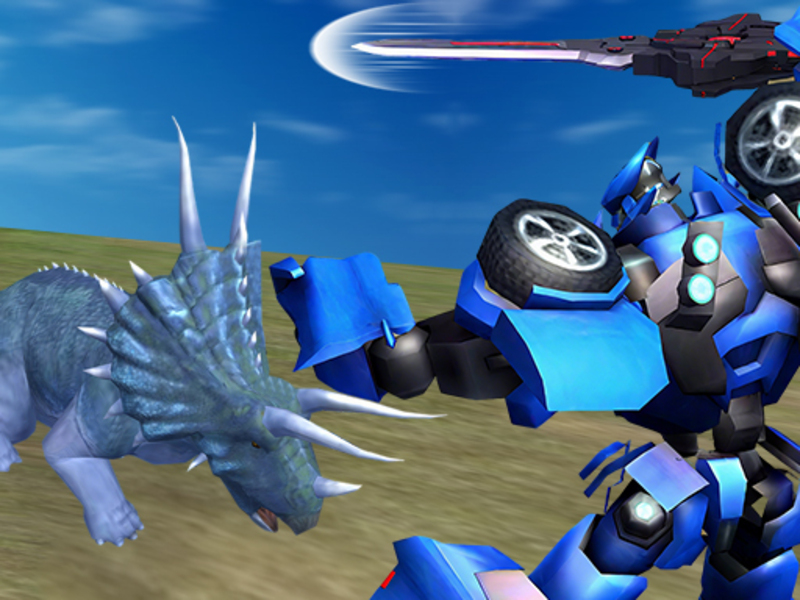 การต่อสู้ของ Jurassic Dinosaur Mech เกมออนไลน์