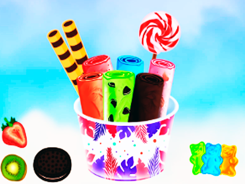 กรวยม้วนไอศครีม DIY เกมออนไลน์