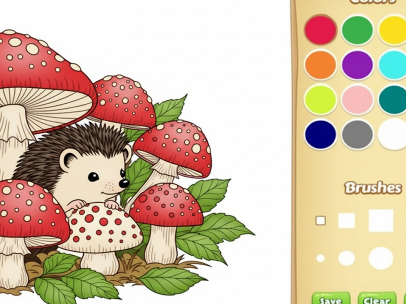 สมุดระบายสีสัตว์การ์ตูนสำหรับเด็ก เกมออนไลน์