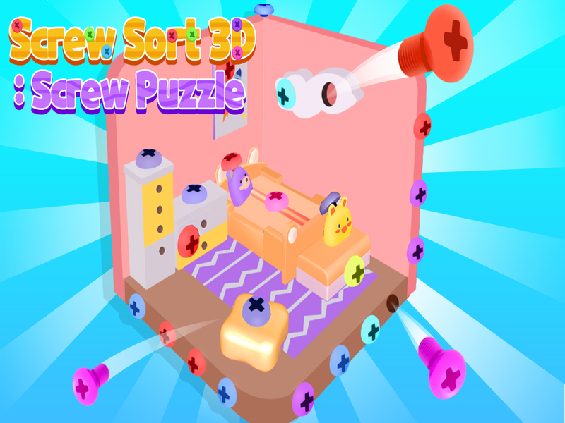 สกรูเรียงลำดับ 3D: ปริศนาสกรู เกมออนไลน์