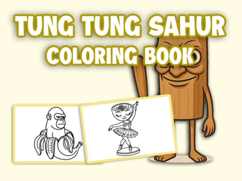 สมุดระบายสี Tung Tung Sahur เกมออนไลน์