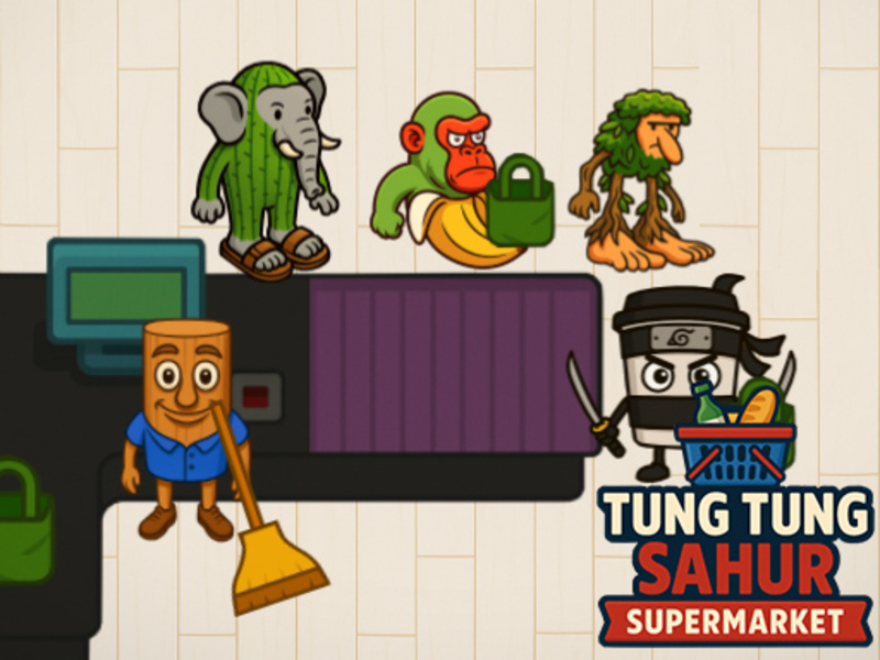 ซุปเปอร์มาร์เก็ต Tung Tung Sahur เกมออนไลน์
