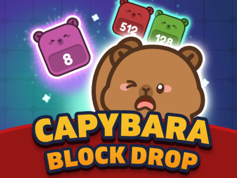Capybara Block Drop เกมออนไลน์