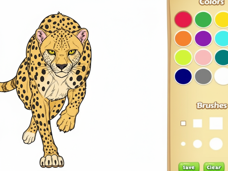 สมุดระบายสีสัตว์ป่า เกมออนไลน์