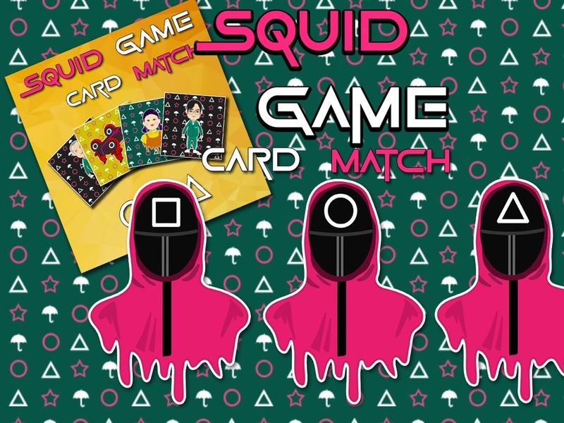 การจับคู่การ์ดหน่วยความจำเกม Squid Game เกมออนไลน์