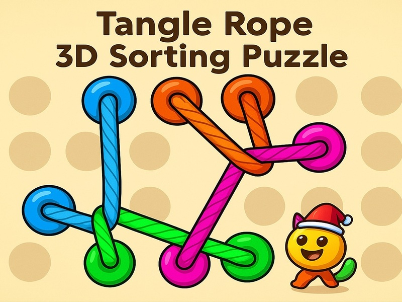 Hazel Tangle Rope 3D: การเรียงลำดับปริศนา เกมออนไลน์