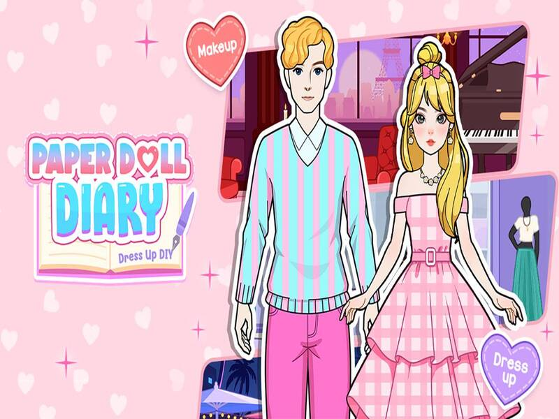 สมุดบันทึกตุ๊กตากระดาษ: แต่งตัว DIY เกมออนไลน์
